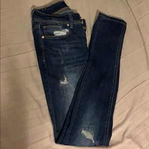 Skinny construction jeans